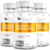 Kit Cúrcuma Longa + Pimenta-Preta 500 mg Natulha 3x120 cápsulas