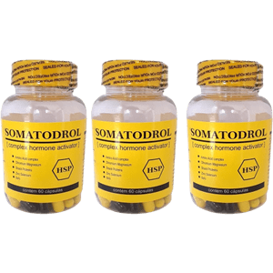 Somatodrol 3 Potes, 180 Cápsulas — Iridium Labs